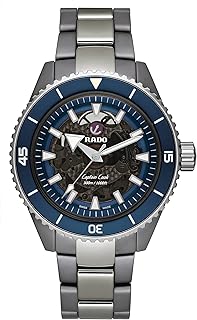 Rado Blue Watch Captain Cook High Tech Ceramic Automatic Swiss Movement, 43 mm. R32128202