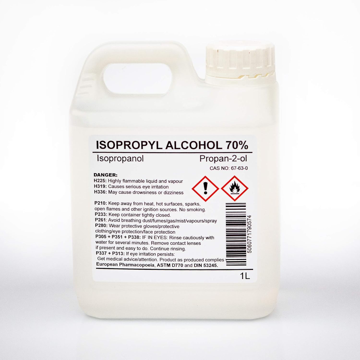 Isopropyl Alcohol 70% Isopropanol 1 Litre 1L propan 2 ol IPA Propan-2-ol Rubbing Alcohol