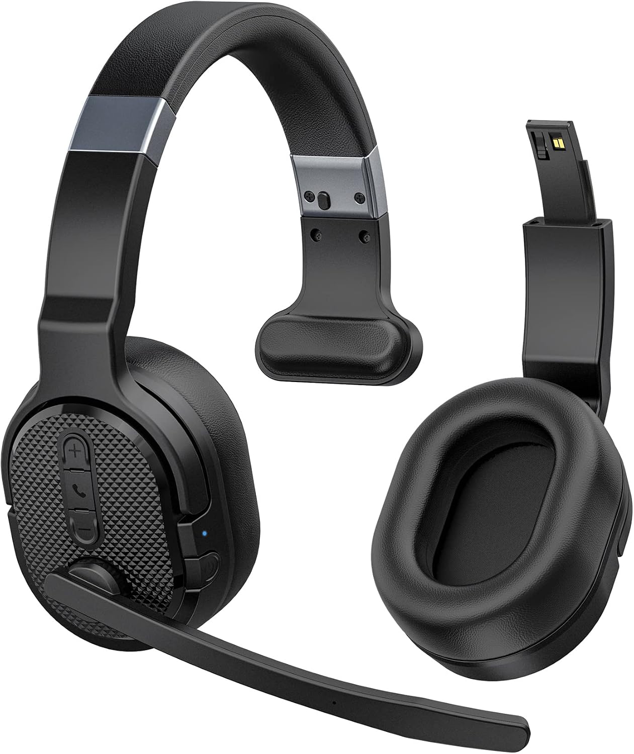 COSMUSIS Trucker Bluetooth Headset, Wireless Headset with Mic for Work