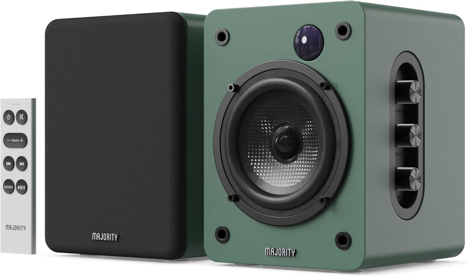 MAJORITY D50X Bookshelf Bluetooth Speakers | Wireless Active Speakers Pair