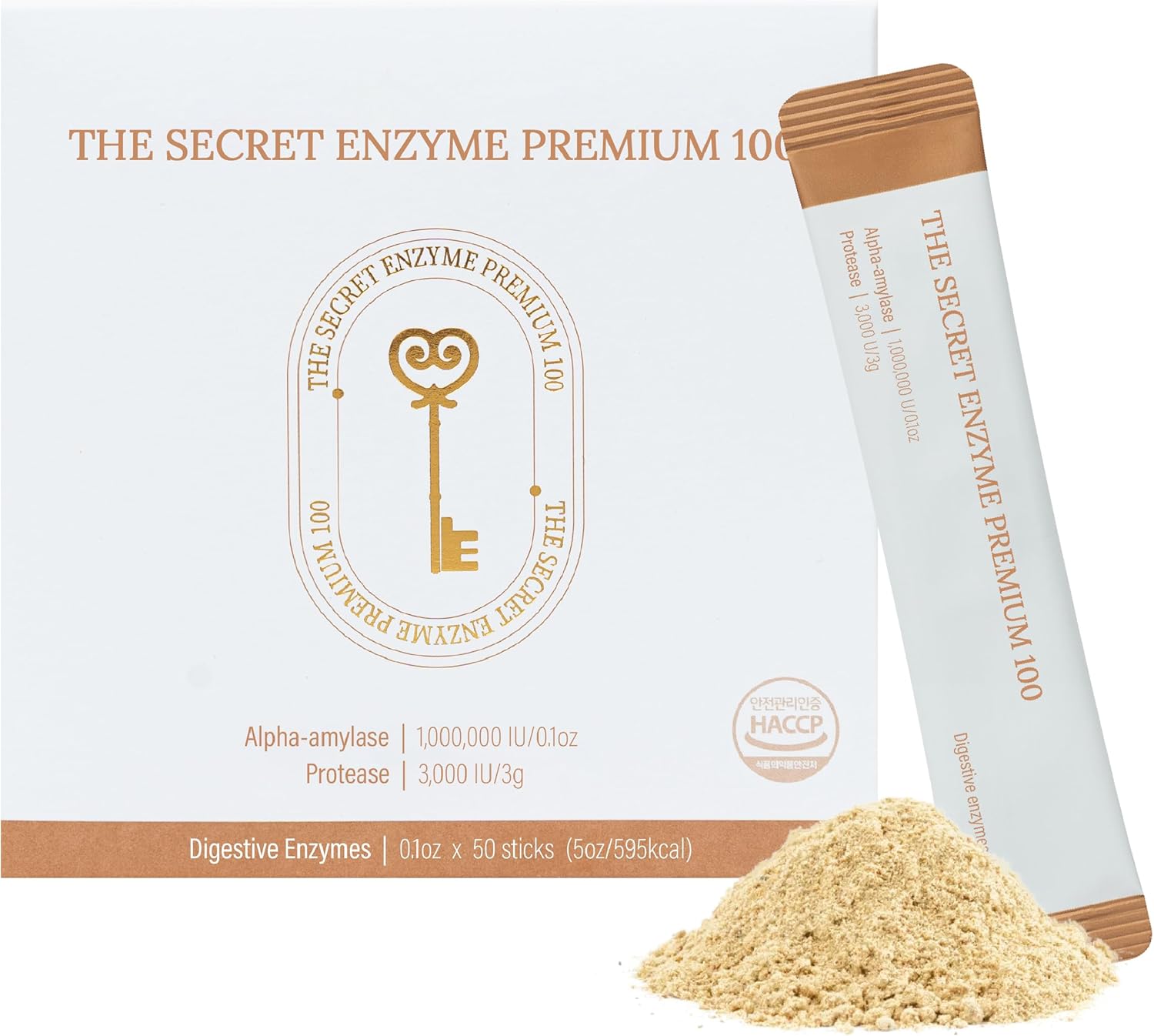 K-Nutra The Secret Enzyme 100 | 5.3oz | (50 Sticks) | Digestive Multi Enzymes | Improve Digestive Health | Probiotics | ACV