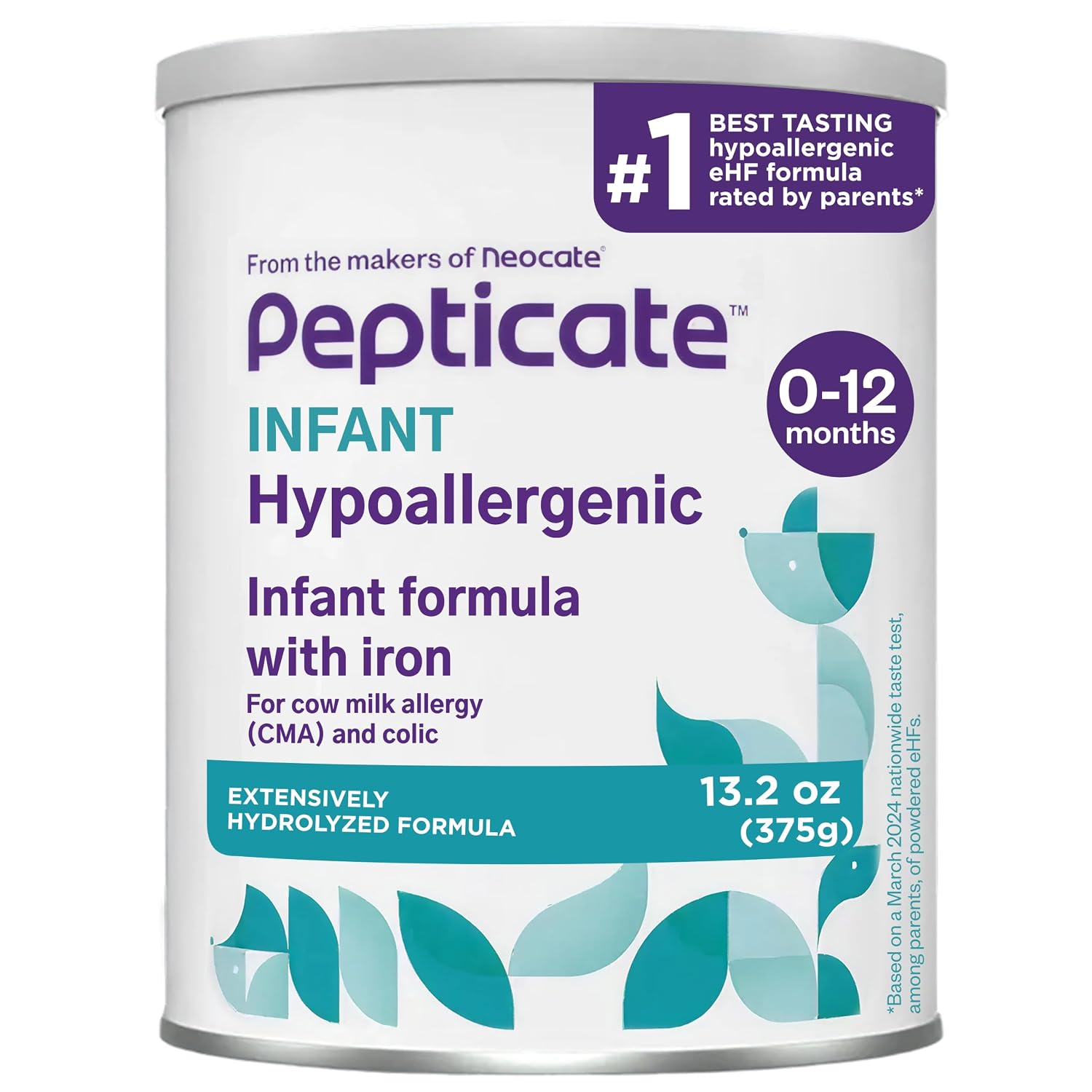 Pepticate Hypoallergenic Infant Formula 0–12 Months 13.2oz