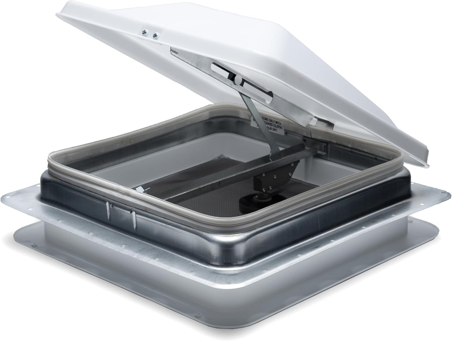 HENG’S INDUSTRIES One New 14" White Cargo Universal Roof Vent with a White Lid | Campers, RVs, Trailers, Travel Vans | Part Number 71111A-C1G1