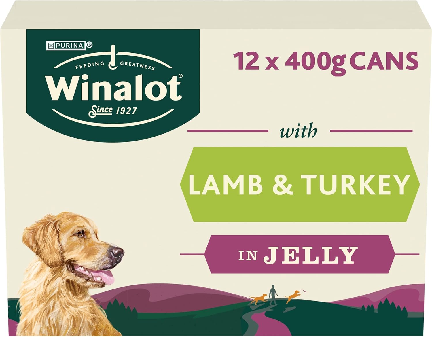 WINALOT Classics Mixed in Jelly Turkey & Lamb Wet Dog Food 12x400g