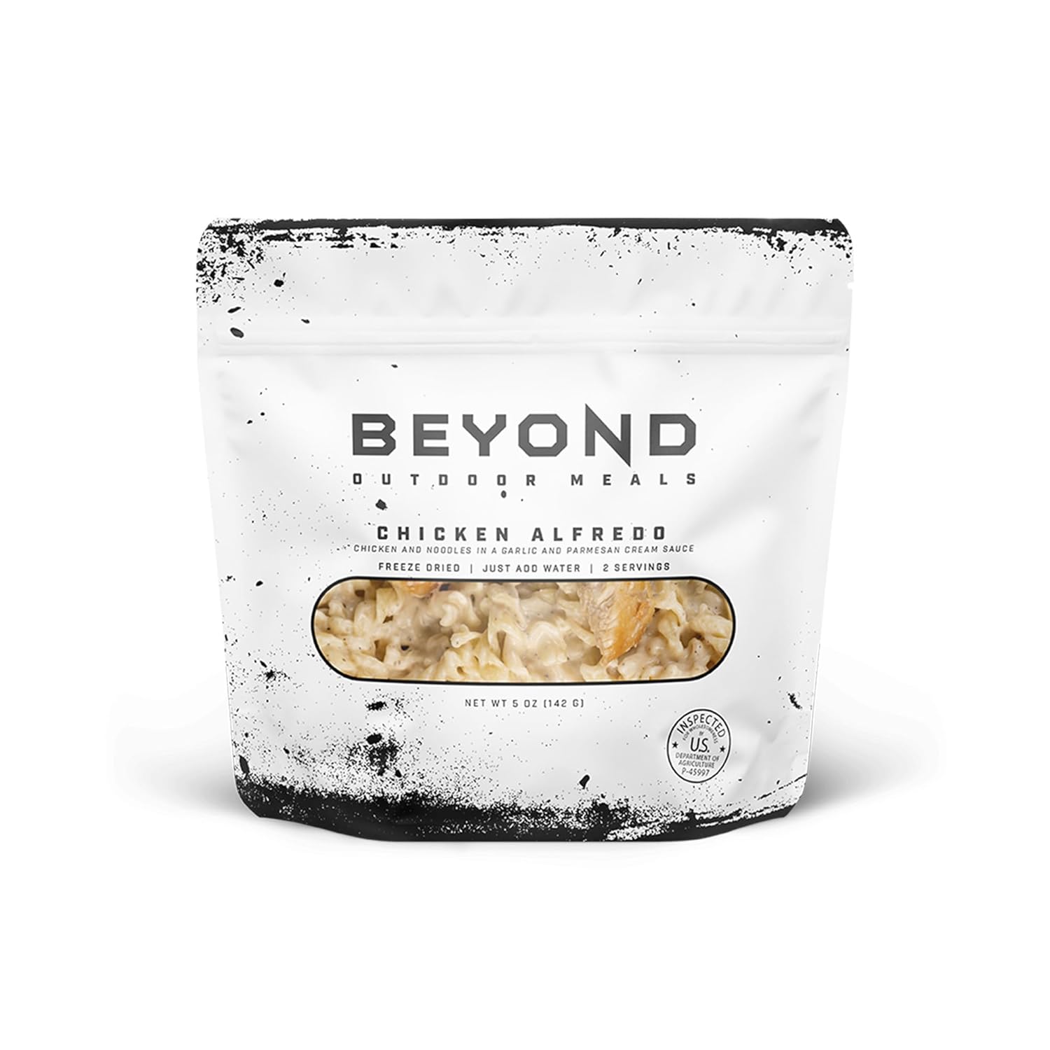 Beyond Outdoor Meals Chicken Alfredo | Freeze Dried Camping & Backpacking Food | High Protein Meals | Just Add Water