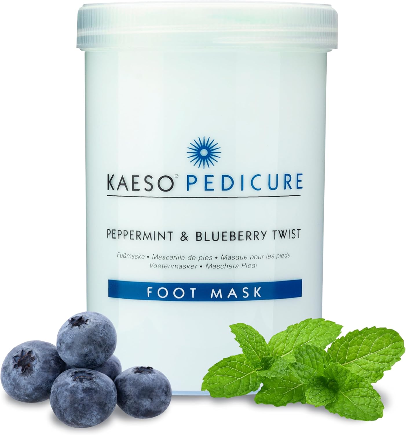 Kaeso Foot Mask, Peppermint and Blueberry Twist, 1200 ml by Kaeso