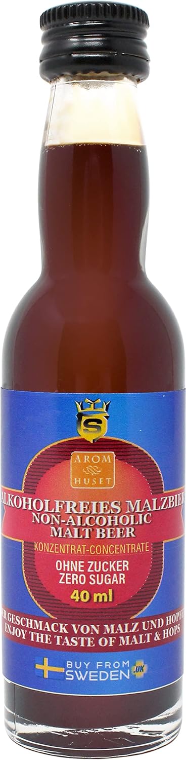 40ml Carbonated Malt Non-Alcoholic Beverage Concentrate with the Taste of Beer, Calorie-free - Makes 20 Litres