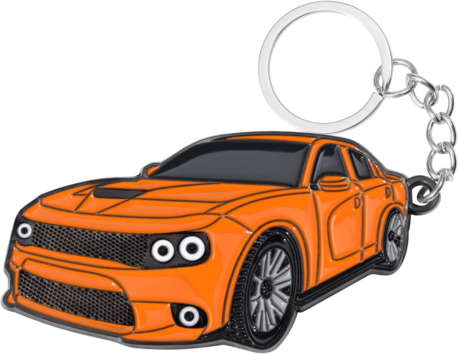 for Charger Keychain Accessories-Fob Cover Cool Mods compatible with Dodge Charger SRT 392 Orange