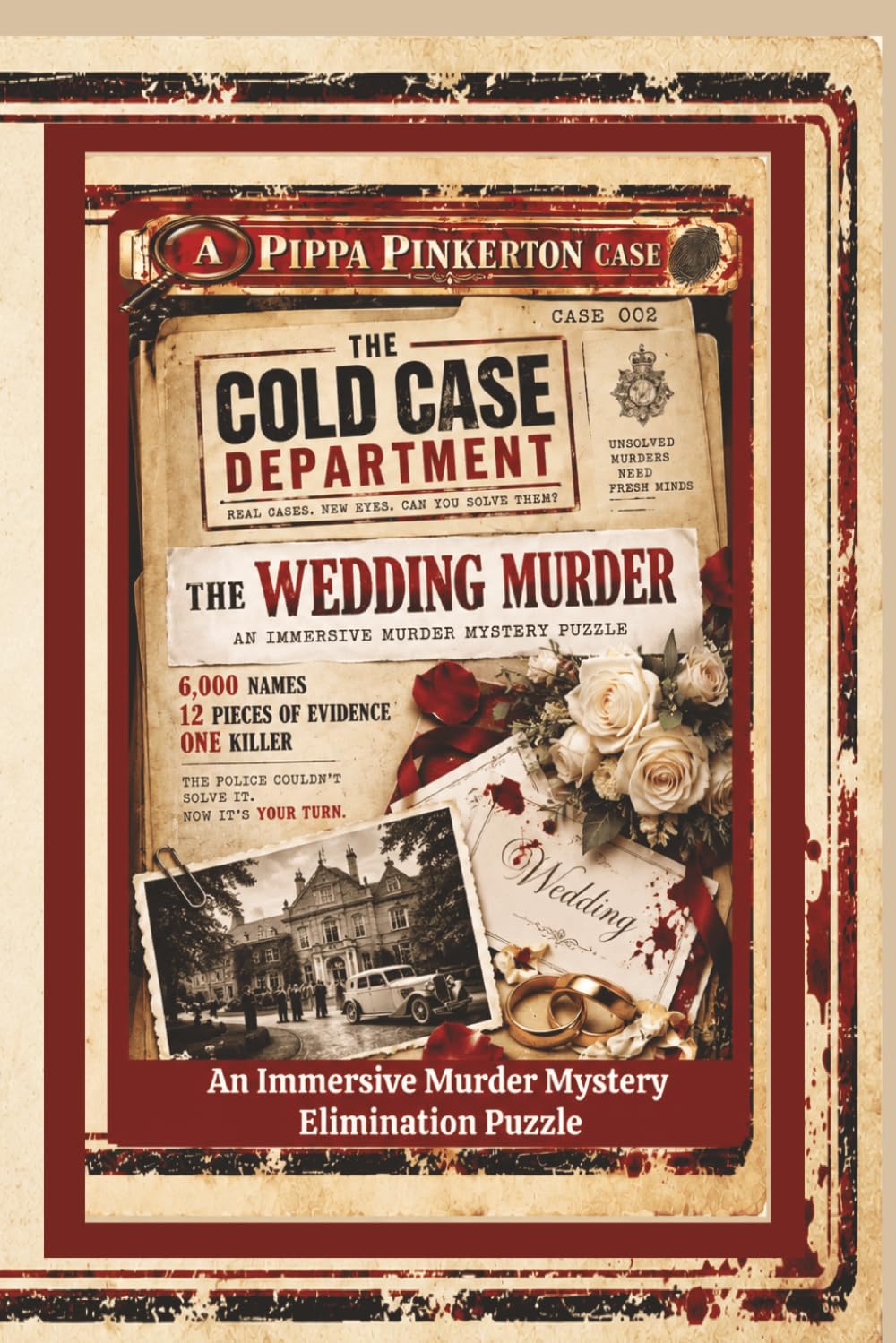 COLD CASE DEPARTMENT - THE WEDDING MURDER: Eliminate 6,000 Suspects in a Whodunnit Murder Mystery Puzzle – Follow the Evidence & Find the Killer