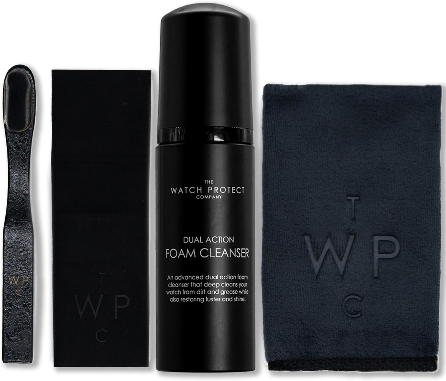 The Watch Protect Company Watch Cleaning and Polishing Kit for Rolex, Patek Philippe, Omega, and Jewellery - Removes Dirt, Scratches and Restores Shine, Foam Cleanser 50ml