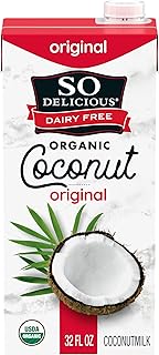 So Delicious Dairy Free Shelf-Stable Coconut Milk, Original, Vegan, Non-GMO Project Verified, 1 Quart