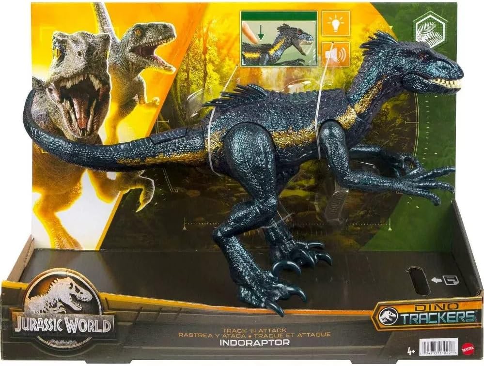 Jurassic Dino Trackers Track 'N Attack Indoraptor Action Figure