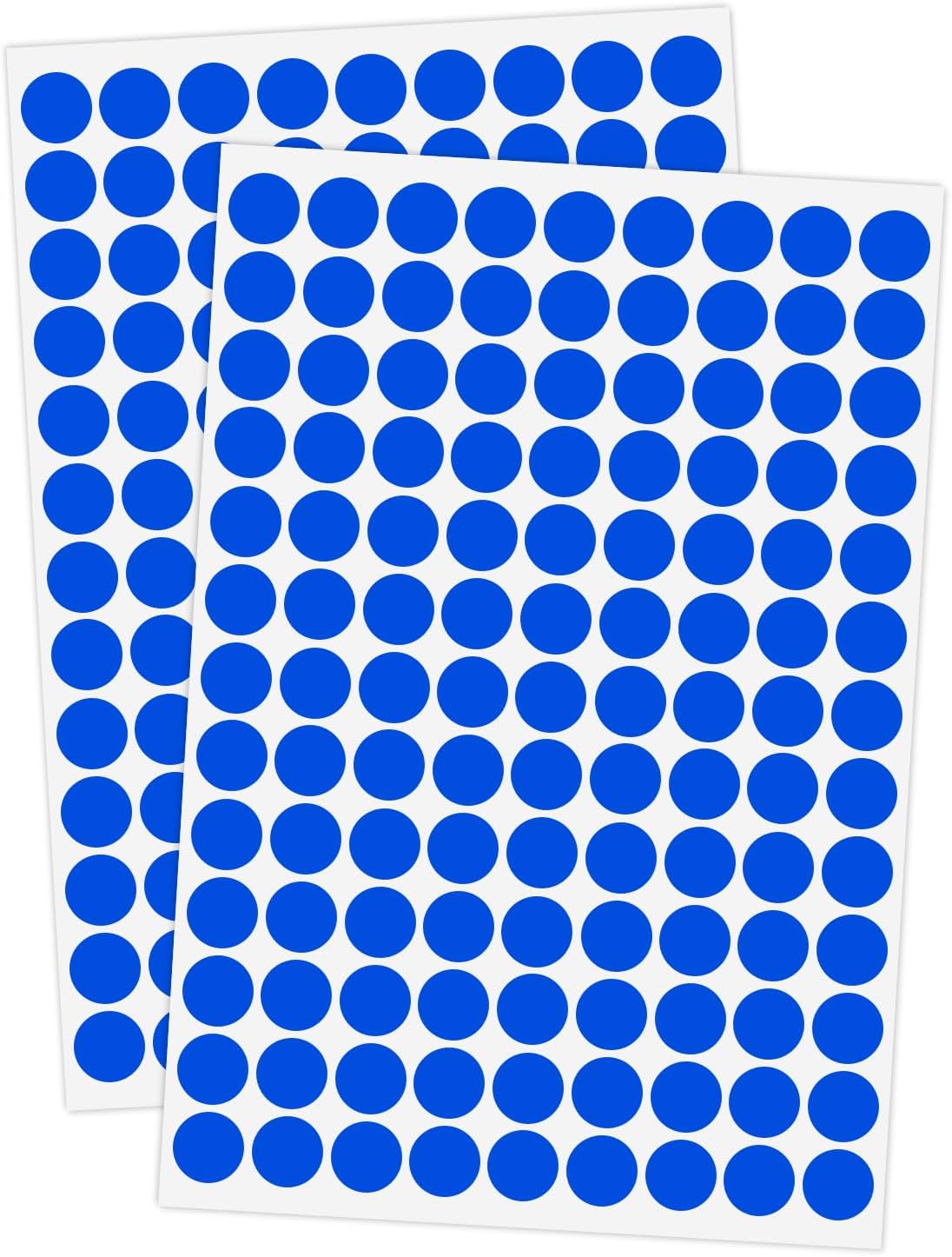 2340 PCS Blue Circle Dot Stickers 1/2" Round Yard Garage Sale Price Stickers Colored Coding Labels