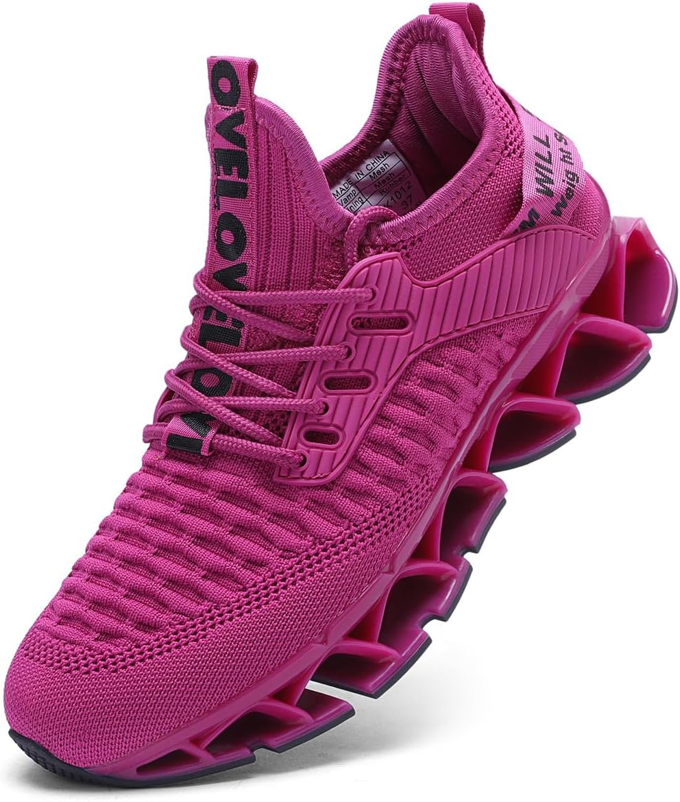 Vooncosir Women's Running Shoes Comfortable Fashion Non Slip Blade Sneakers Work Tennis Walking Sport Athletic Shoes