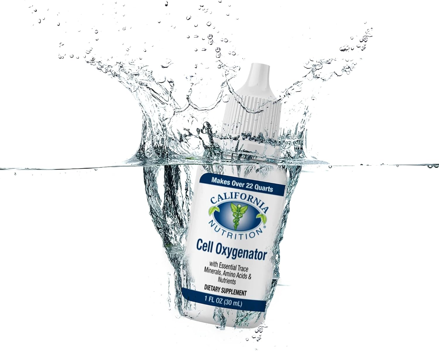 Cell Oxygenator Oxygen Boost, 1fl oz (30ml), Cell Food Oxygen Drops with Zinc, Support Immune System, Liquid Oxygen Dietary Supplement, Trace Minerals & Amino Acids
