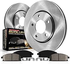 POWERSTOP Brake Kit For 2014-2015 Acura ILX, 2003-2007 Honda Accord, Civic CR-V Element [Model Specific] Front OE Replacement Brake Rotors and Ceramic Brake Pads Replacement, KOE1043