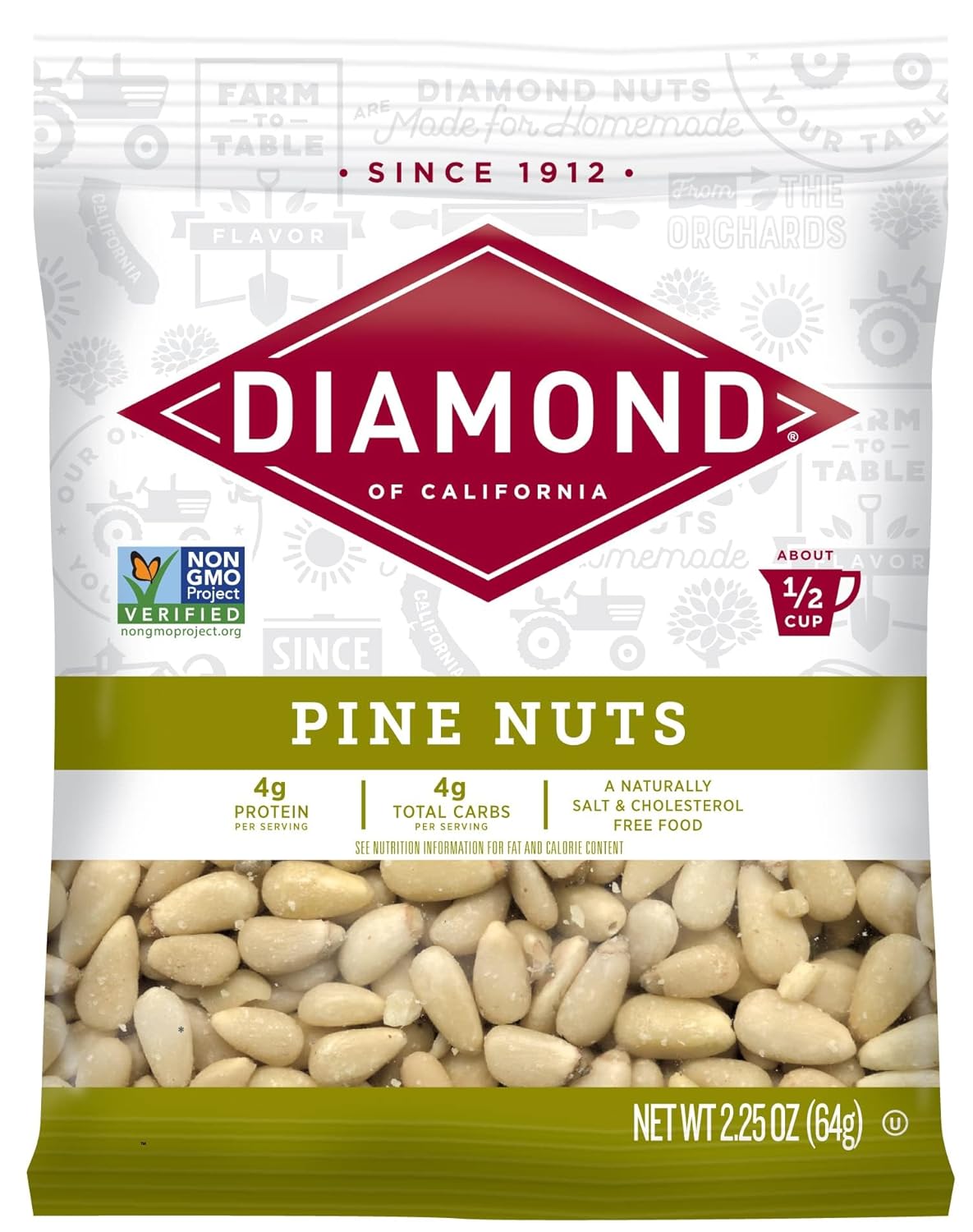 Diamond of California Pine Nuts, 2.25 Oz