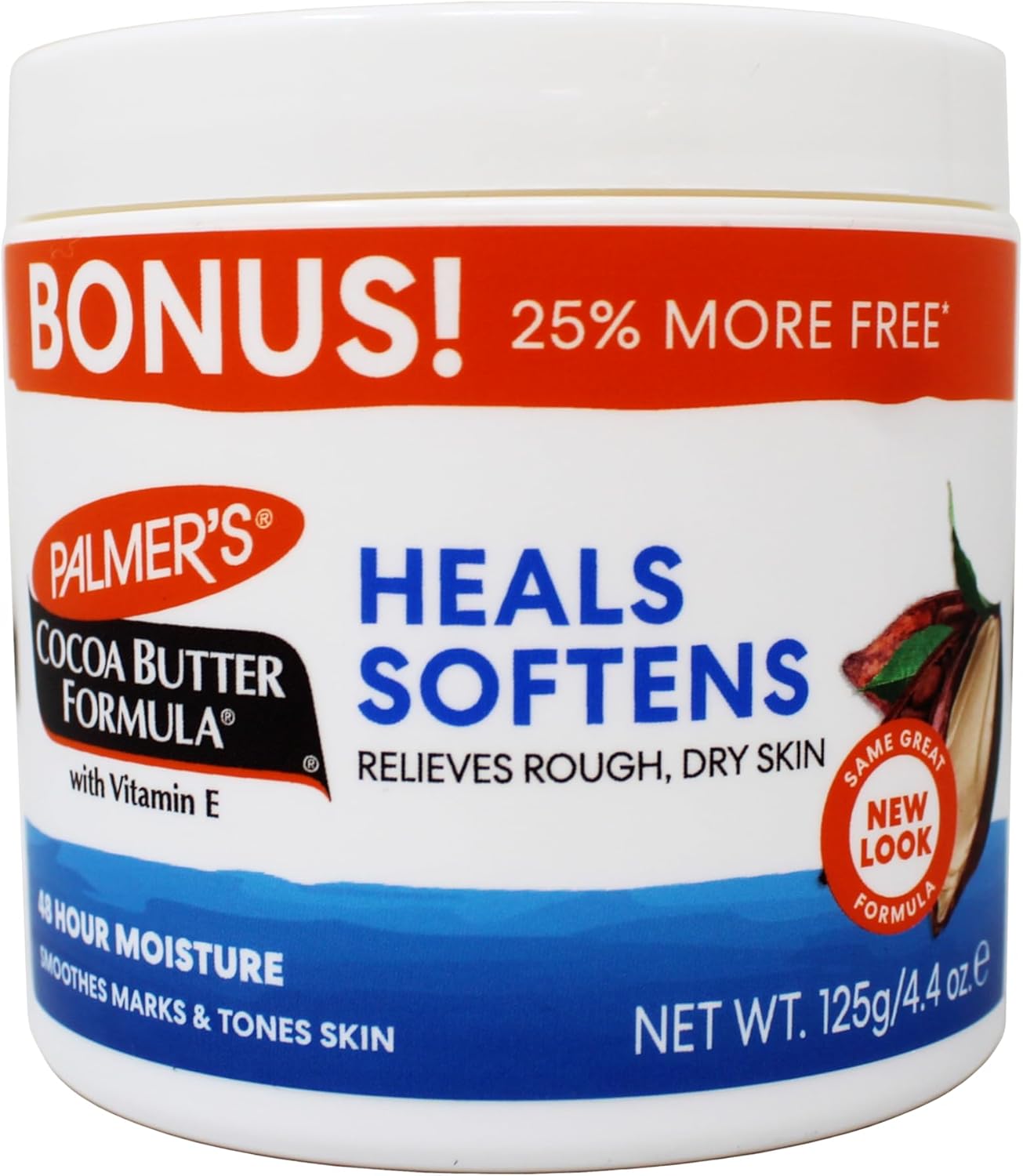 Palmer,s Cocoa Butter Formula With Vitamin E 24 Hour Moisture (25% Bonus) 125g