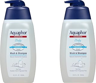 Aquaphor HqqQHj Baby Wash & Shampoo, 16.9 fl oz (2 Pack)
