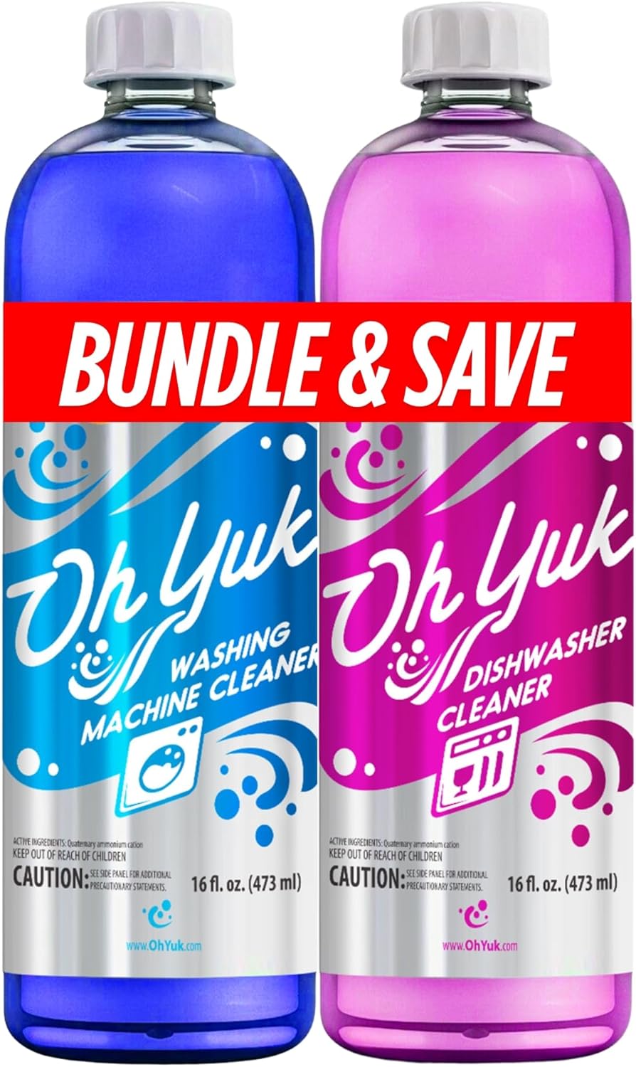 Oh Yuk Washing Machine Cleaner and Dishwasher Cleaner Combo Pack