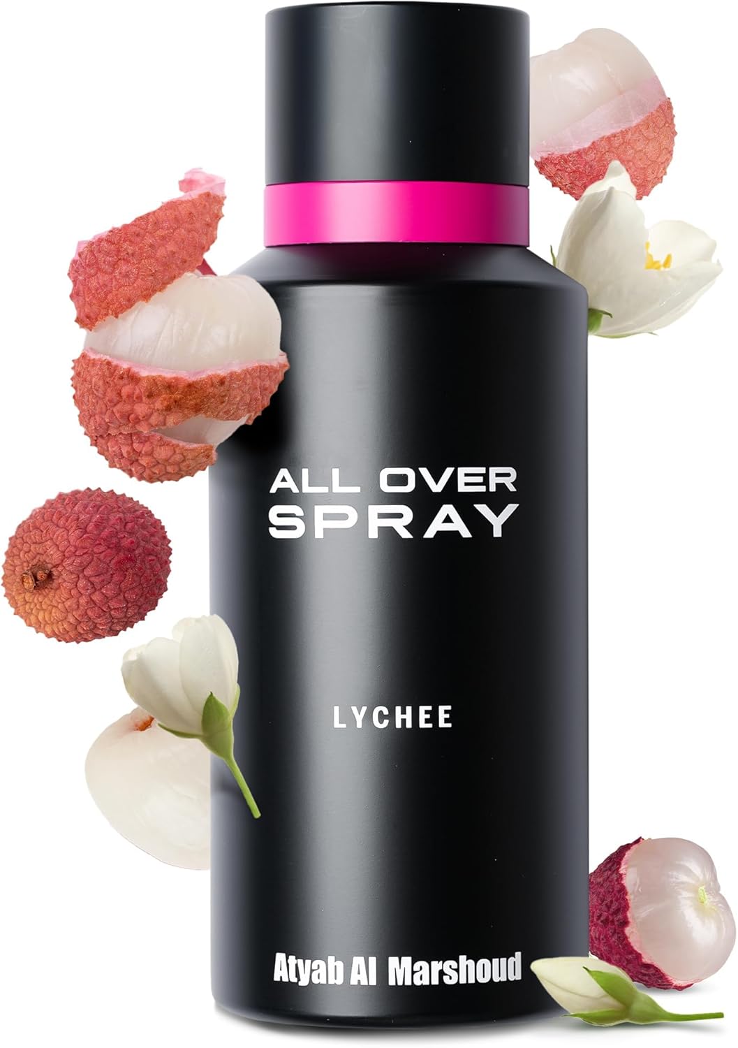 Atyab Al Marshoud Lychee All Over Perfume Body Spray (125mL) - Unisex, Luxurious, Long-Lasting (Up to 24 Hours), Versatile Body Mist Fragrance for Men and Women