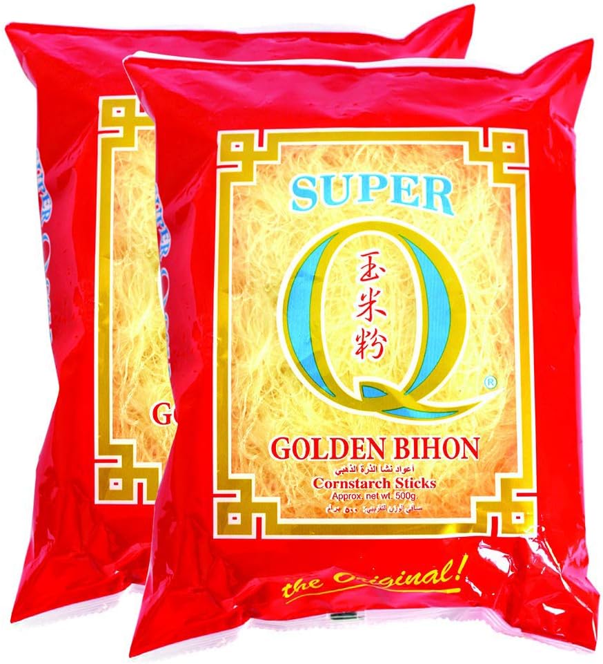 Super Q Golden Bihon Corn-Starch Stick Noodles, 500 g