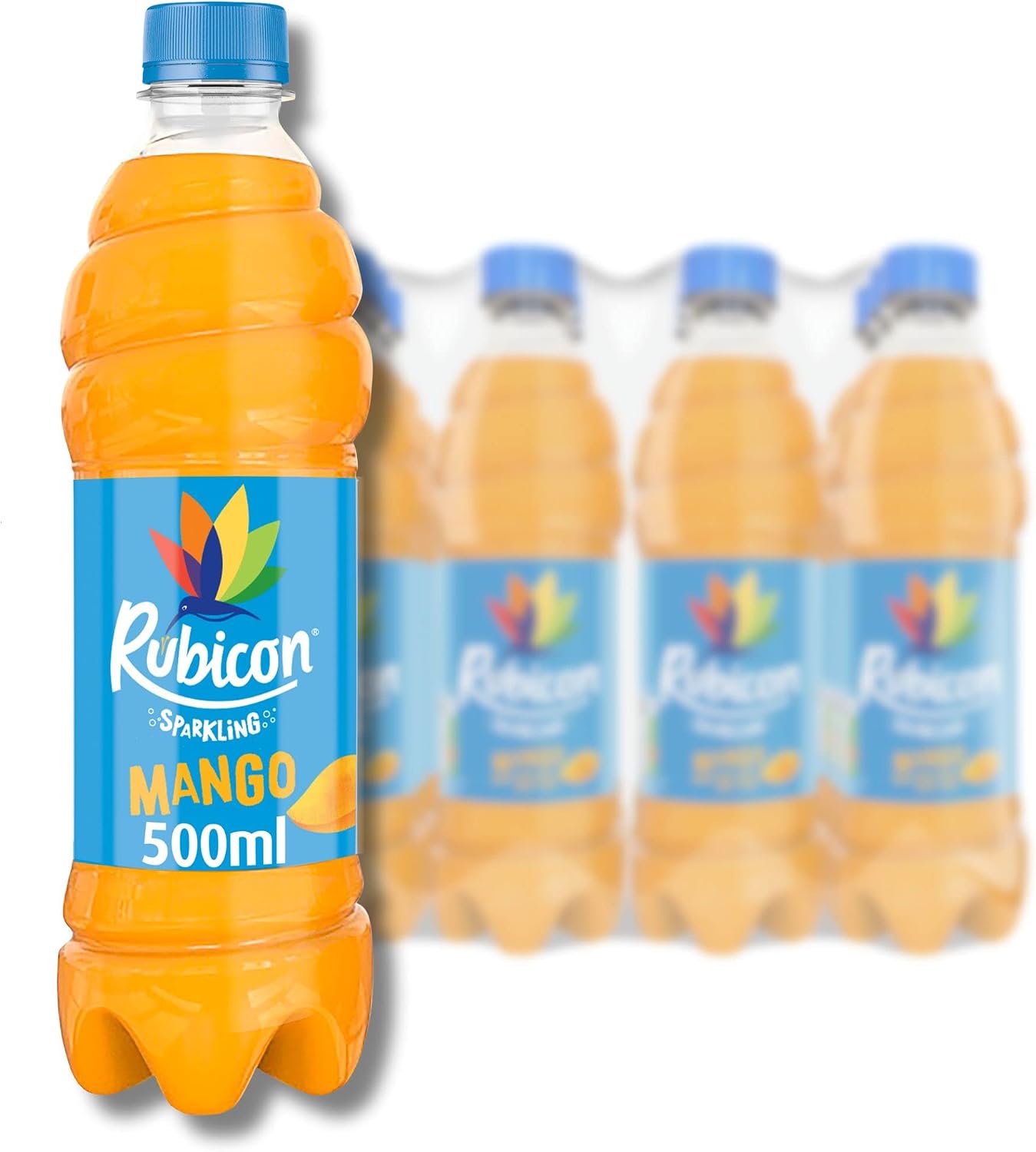 Rubicon Mango Sparkling Fruit Soft Drink, 12 Pack, 500ml Bottles