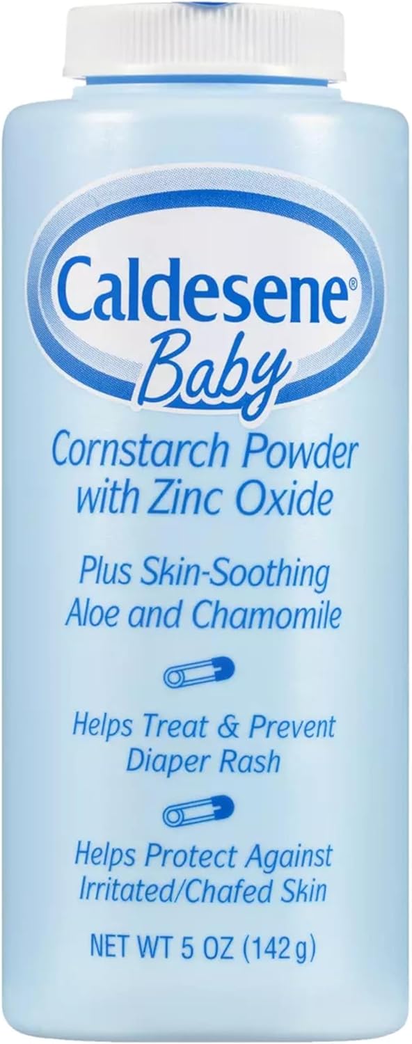 Caldesene Baby Cornstarch Powder With Zinc Oxide 5 oz (Pack of 12)