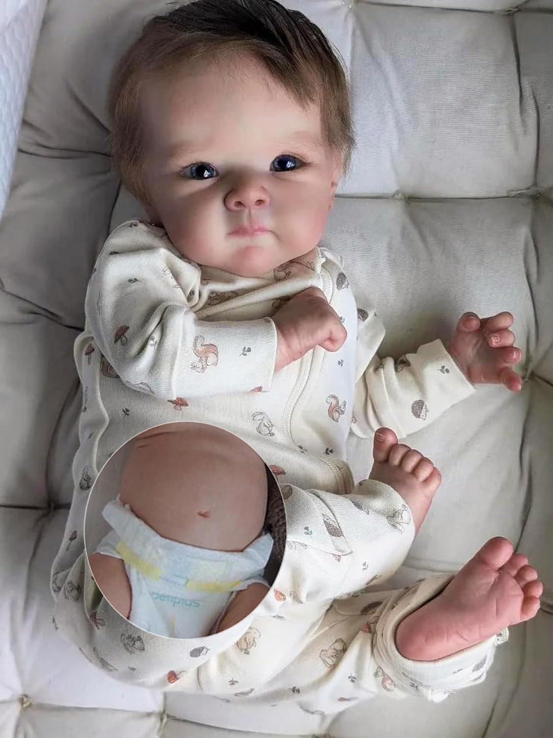Zero pam Full Silicone Reborn Baby Dolls-48CM Realistic Baby Doll, Real Life Baby Dolls That Look Real, Anatomically Correct Baby Girl, Silicone Baby Dolls For Girls