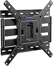 MOUNTUP Ultra Slim Full Motion TV Wall Mount, 1.3" Thin Low Profile TV Bracket for 26-60" LED OLED QLED TVs,Smooth Swivel Tilt Extension,Max Vesa 400x400mm,Up to 88lbs,Fits Single 12" 16" Studs,MU0062