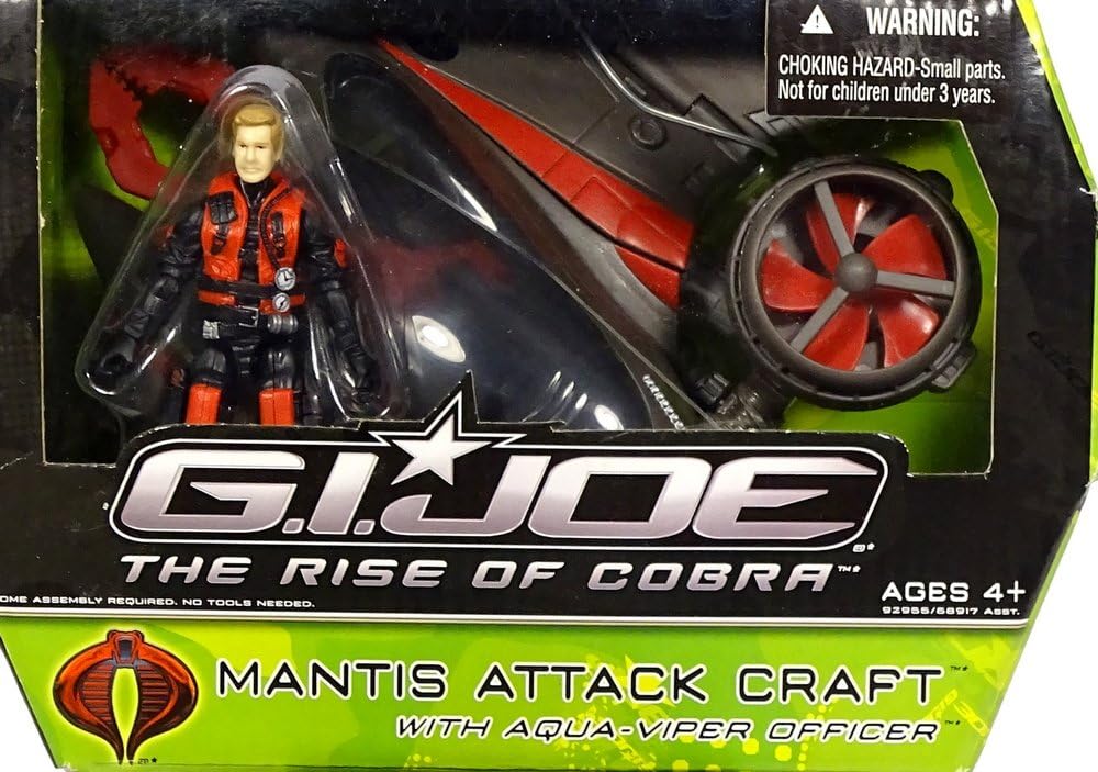 G.I. JOE Rise of the Cobra Mantis Attack Craft with Aqua-viper Officer