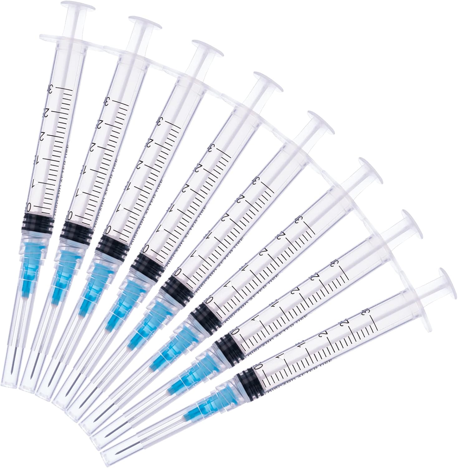 100 Pack 3ml/cc Plastic Tube Lab Dispensing Tools, Individually Packaged for Essential Oils, Lubricants, Sealants and More (3ML-23#, 100)