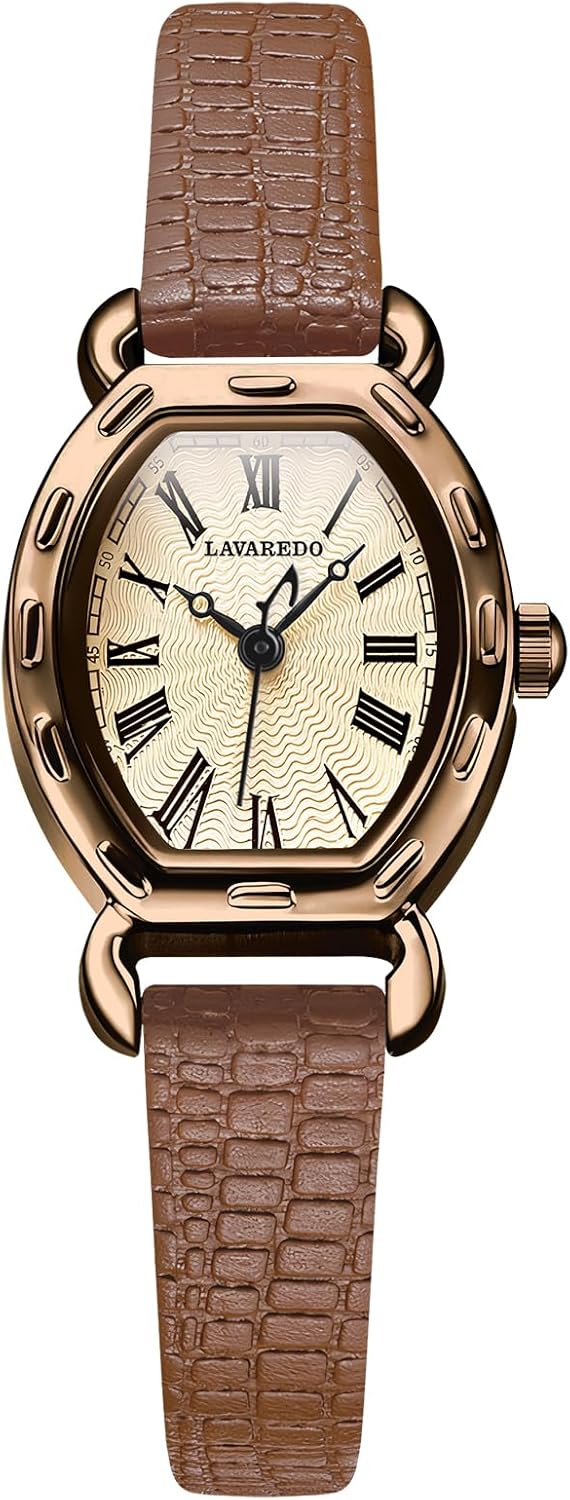 Women's Watches, Dainty Watches for Women Leather Band Vintage Ladies Watches Waterproof Quartz Analog Watch Square Dress Watch Casual Women's Wrist Watches