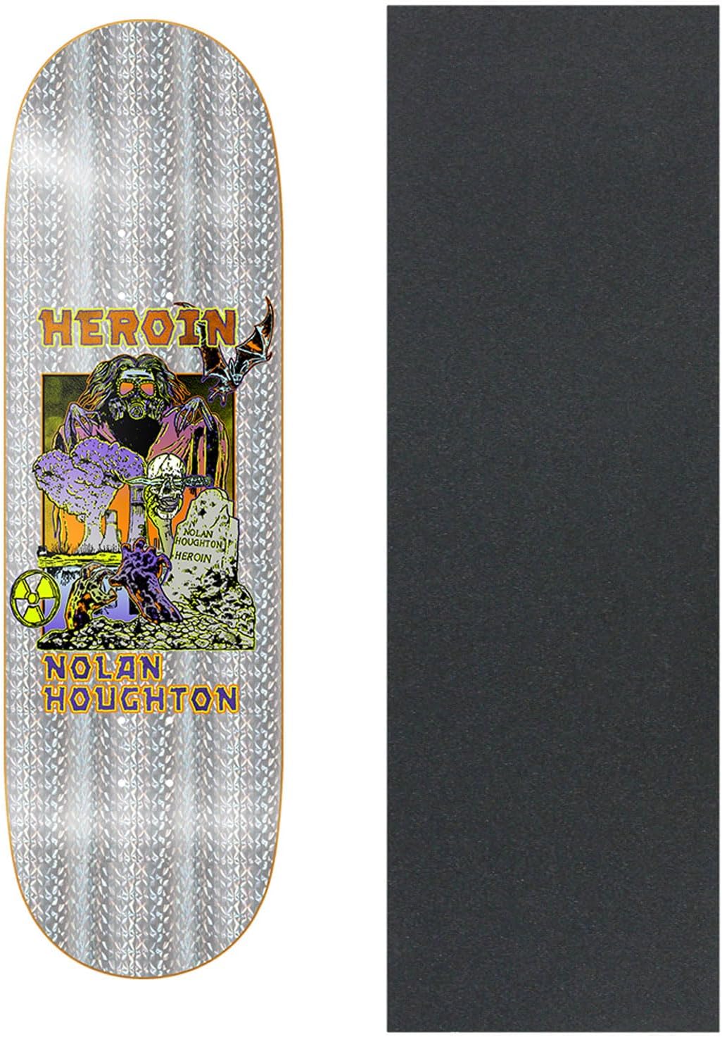 Heroin Skateboard Deck Nolan Houghton Hellscape 9.5" x 32" with Grip