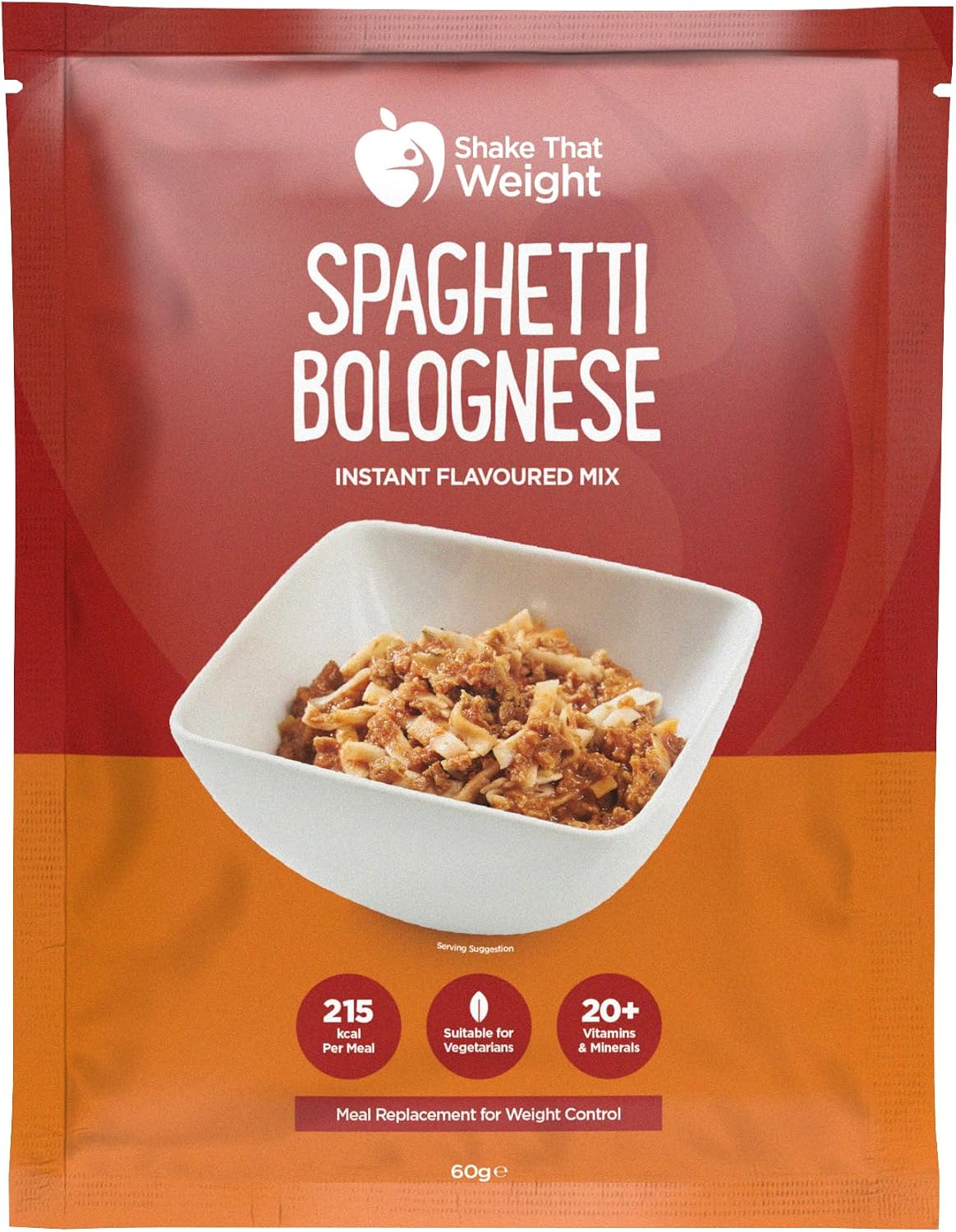 Shake That Weight - Spaghetti Bolognese - 10 Meals, High Protein, Low Calorie, Meal Replacement for Weight Loss, Vegetarian, Quick & Easy