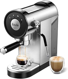 Espresso Coffee Machine, 20Bar Espresso Machine with Steamer for Espresso Cappuccino Latte, Professional Espresso Maker with 900ml Water Tank for Home Barista, Easy to Use