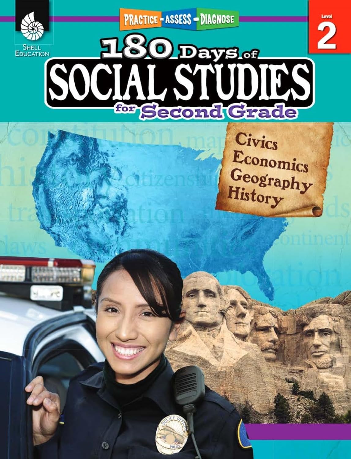 180 Days: Social Studies for 2nd Grade Practice Workbook for Classroom and Home, Cool and Fun Practice Created by Teachers