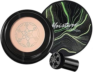 Mushroom Head Air Cushion CC Cream, CC Cream Foundation, Moisturizing BB Cream Foundation Long-Lasting Coverage of Blemishes, Matte Even Skin Tone Nude Makeup Base Primer(02#, Natural)