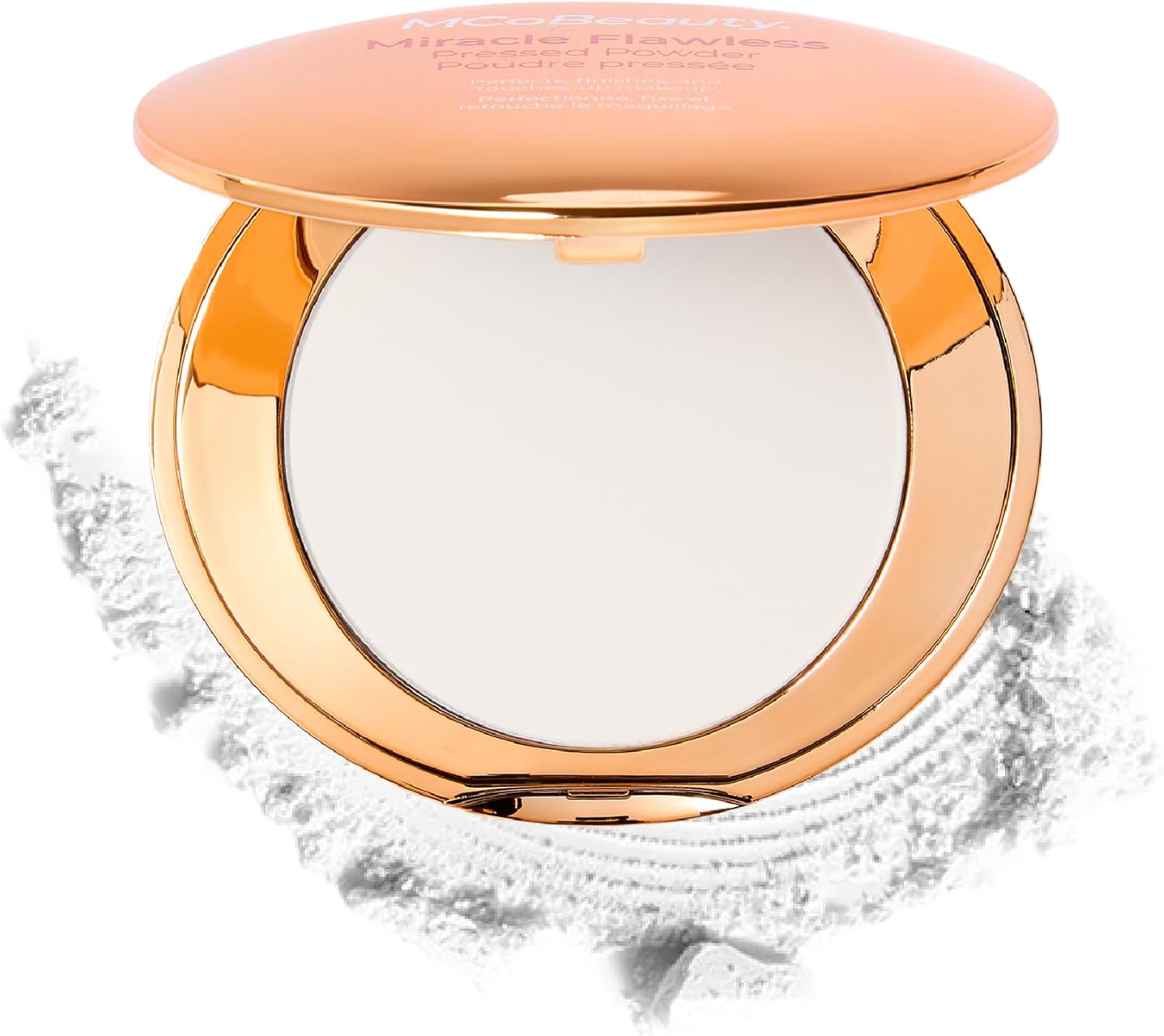 MCoBeauty Miracle Flawless Pressed Powder - Translucent | Compact, Soft Focus Blurring, Finishing & Setting Makeup, Hydrating, Vegan & Cruelty Free