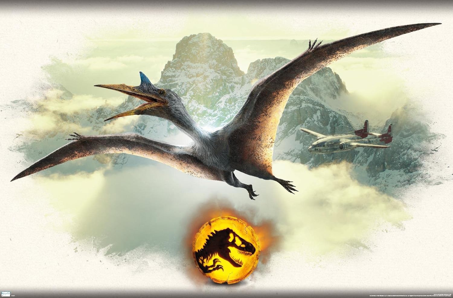 Trends International Jurassic World: Dominion - Quetzalcoatlus Focal Wall Poster, 22.375" x 34", Premium Unframed Version