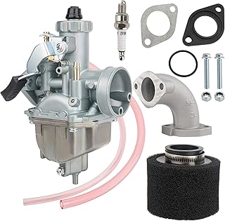 VM22 26m Carburetor with Air Filter Intake Compatible with Pipe Pit Dirt Bike Motorcycle 110cc 125cc 140cc Lifan YX Zongshen Pit Dirt Bike CRF70 XR50 KLX BBR Apollo Thumpstar Braaap Atomic DHZ SSR