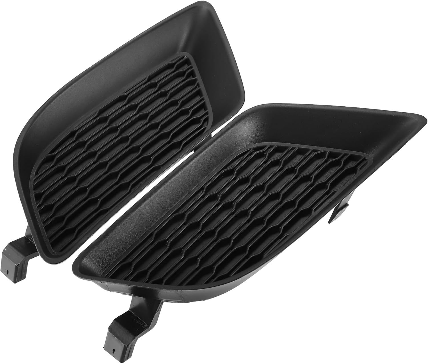 Car Front Fog Light Cover Grille Left Right No.68092571AA/68092570AA for Dodge Charger Pursuit R/T SE SRT8 SXT 2011-2014 ABS Plastic Black (Set of 2)