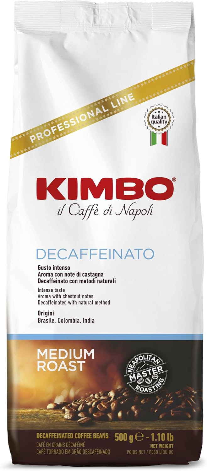 Kimbo Decaf Coffee Beans - 500g