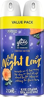 Glade Air Freshener Room Spray, Fall Night Long, 8.3 oz, Limited Edition Scent, 2 Count