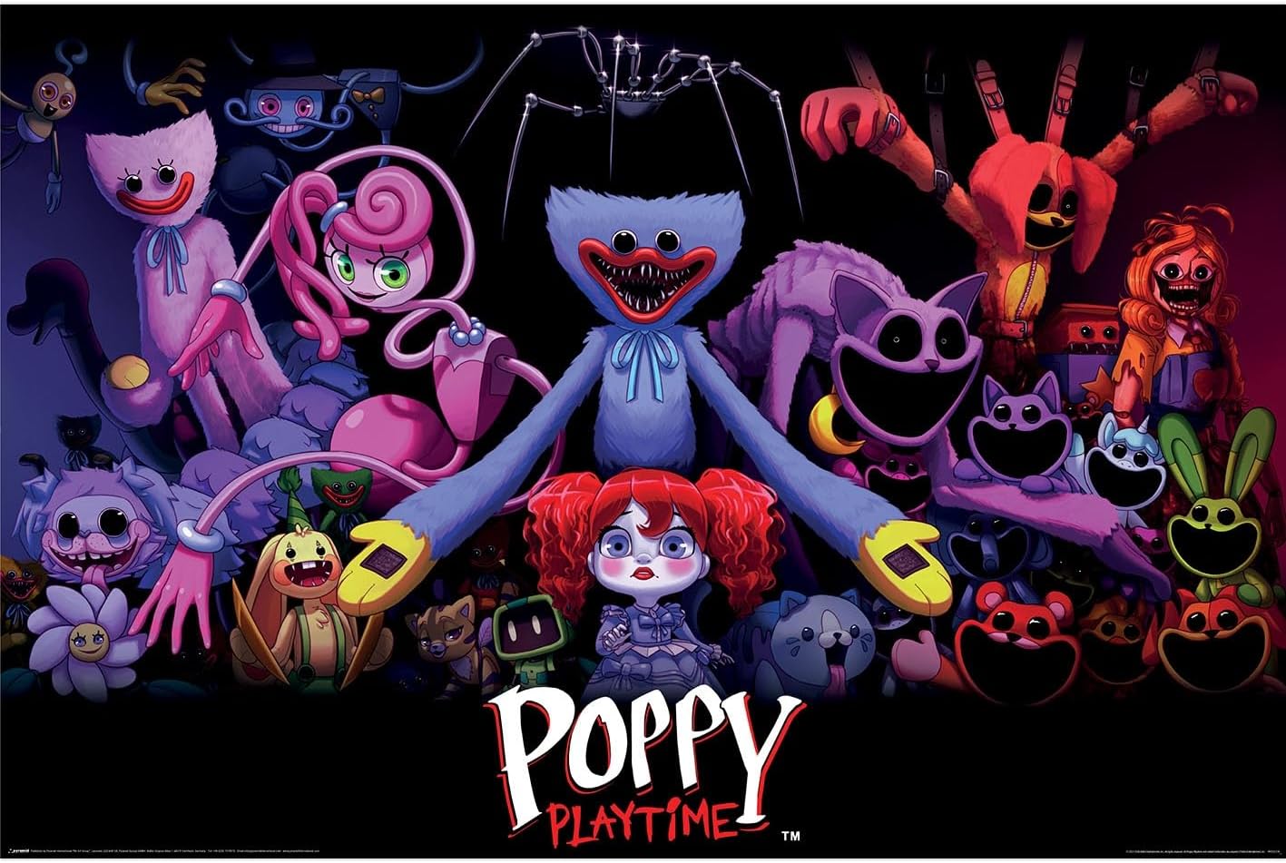 Poppy Playtime (Key Art) Maxi Poster 91.5cm X 61cm, Official Licensed Maxi Poster, Large Wall Art Decor, Bedroom Gaming Room Poster, Home Decor, Collector Gift, Fan Merchandise