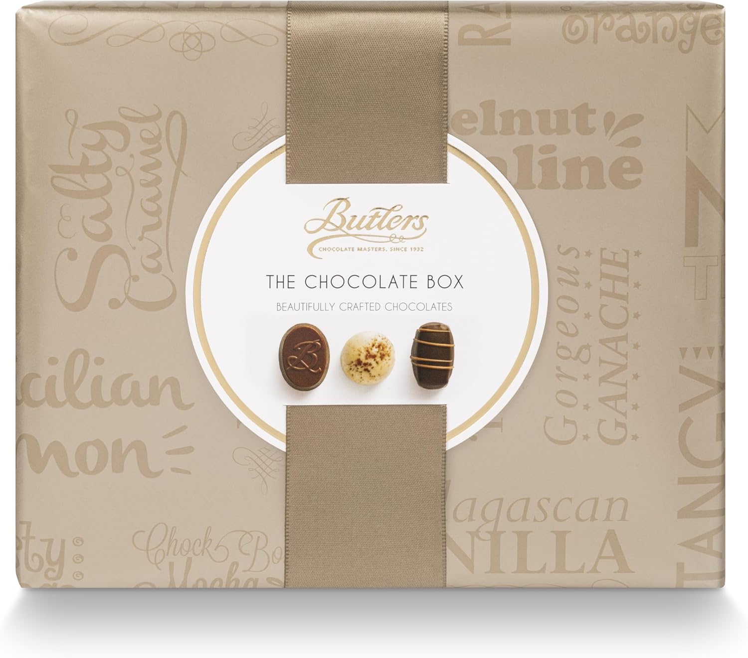 Butlers Medium Wrapped Chocolate Ballotin with Bow 320 g