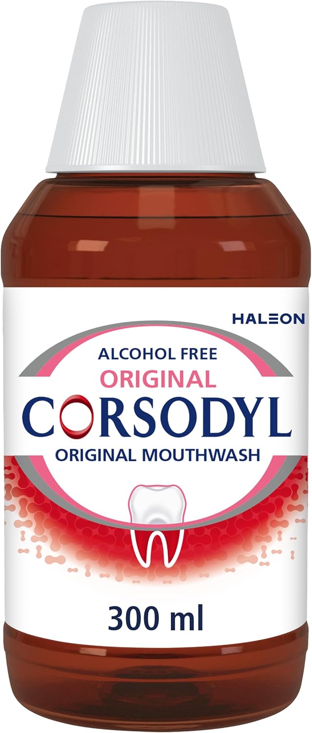 Prevents gum disease & Bleeding Gum Treatment, Antibacterial Mouthwash, Original Alcohol Free, 300 ml