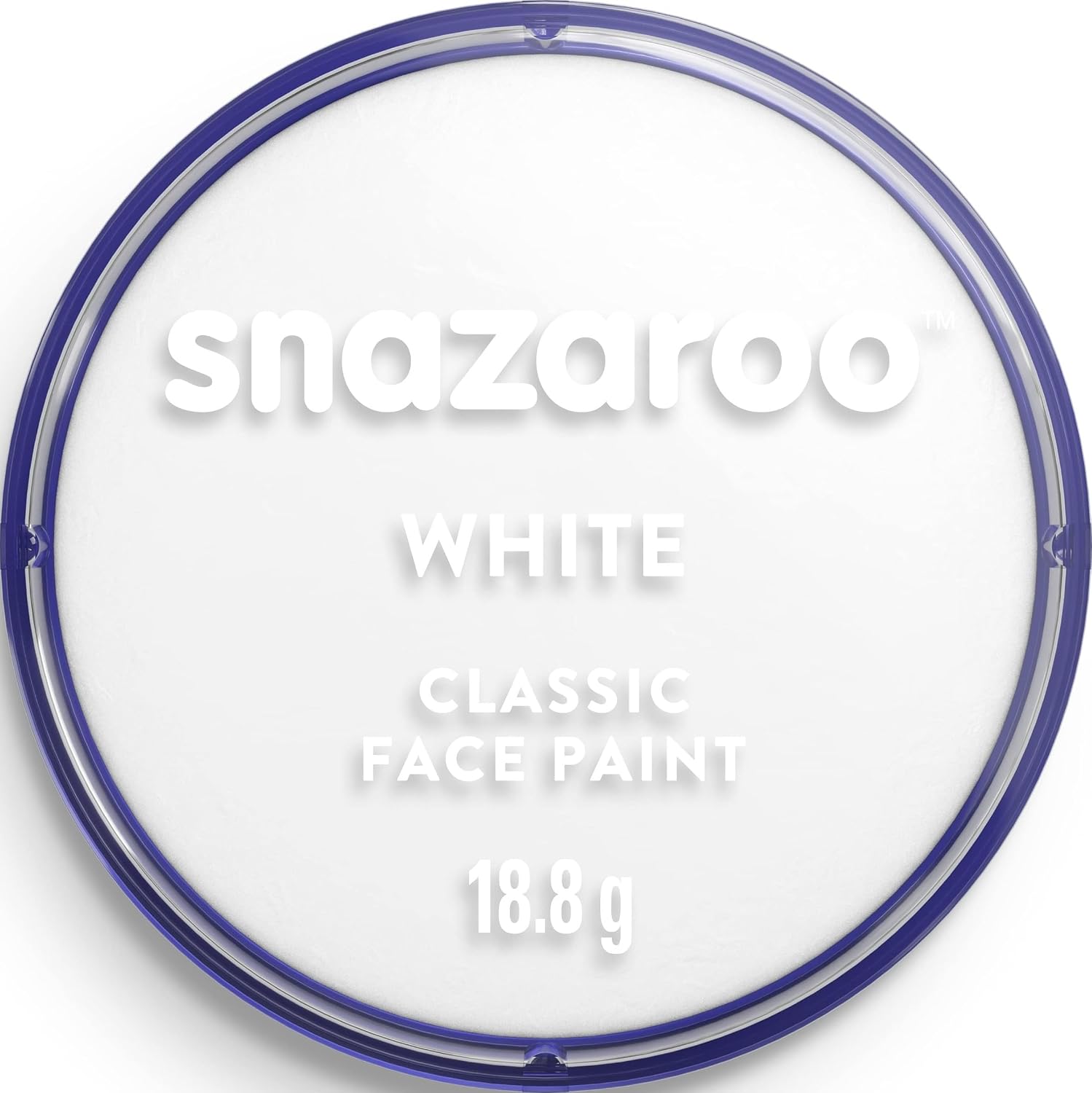 Snazaroo Classic Face and Body Paint, White Colour, Water Based, Easily Washable, SFX Makeup