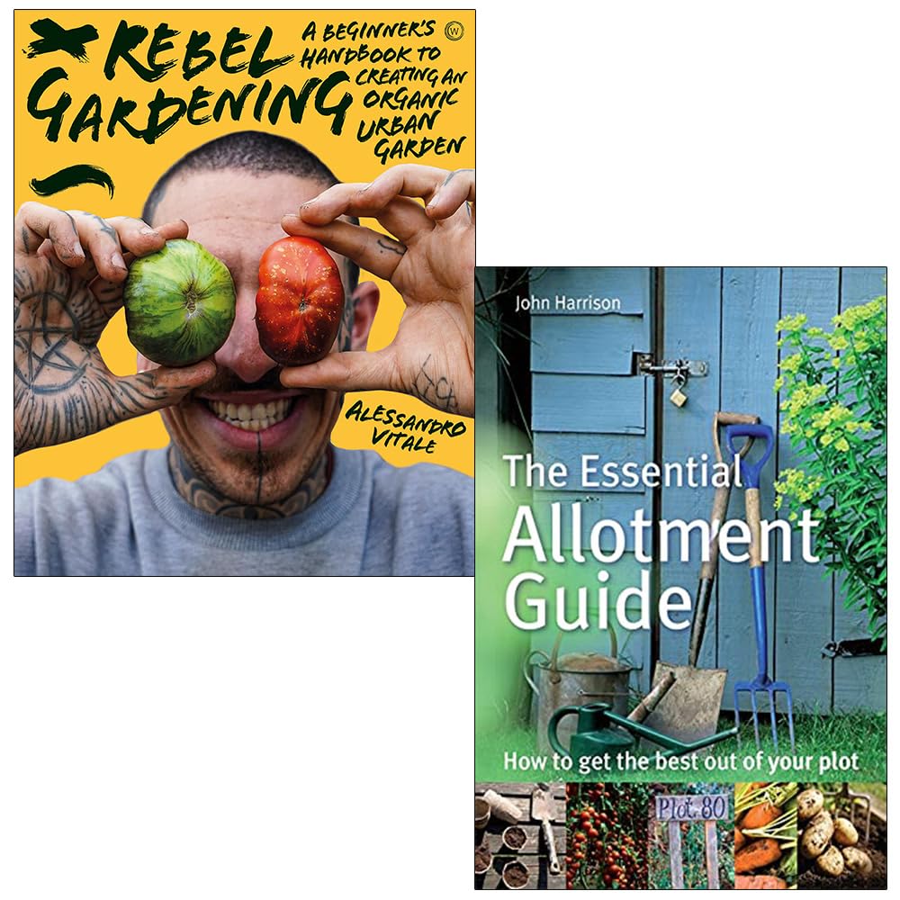 Rebel Gardening [Hardcover] By Alessandro Vitale & The Essential Allotment Guide By John Harrison 2 Books Collection Set
