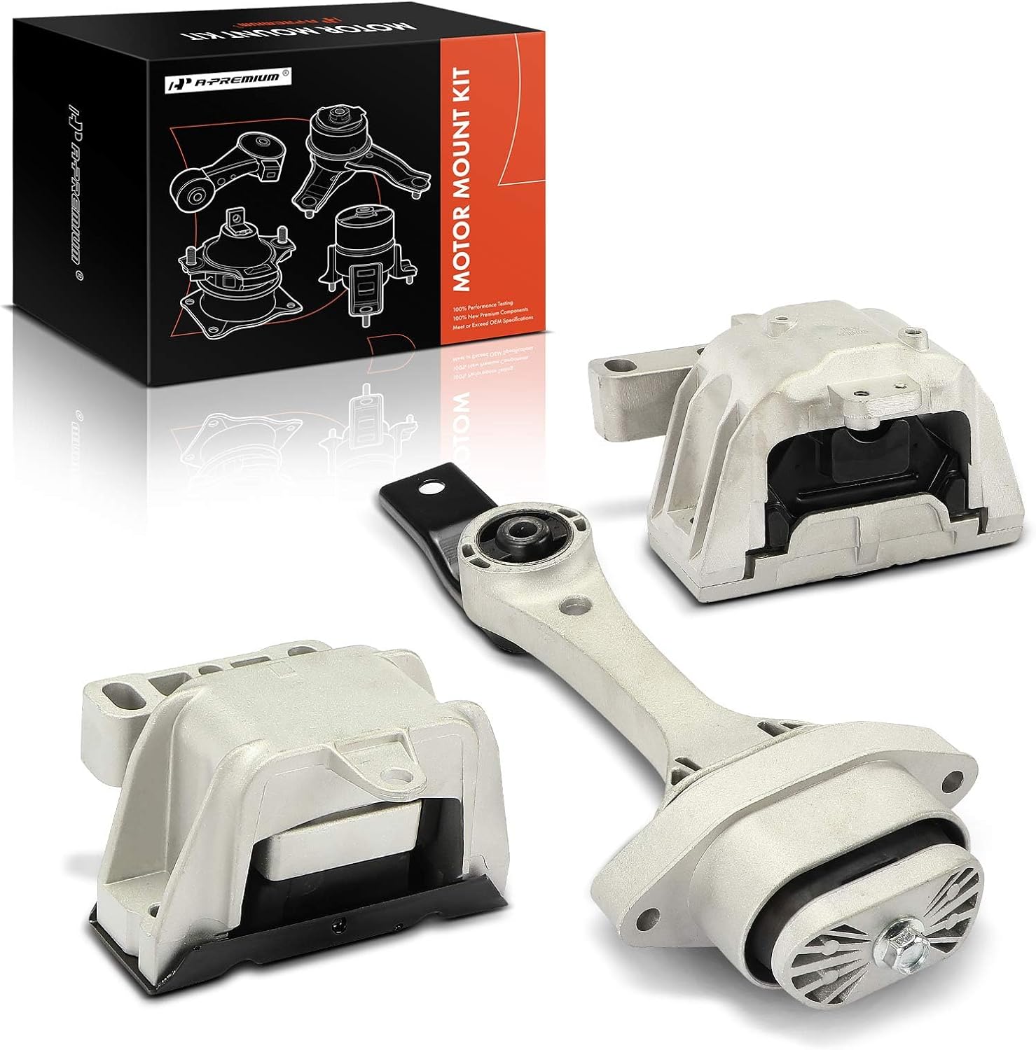A-Premium 3PCS Engine Motor Mount Transmission Mount and Torque Strut Mount Set Compatible with Volkswagen Jetta 1999-2005, Golf 1999-2006, Beetle 1998-2005, Golf City 2007-2009, Manual Transmission
